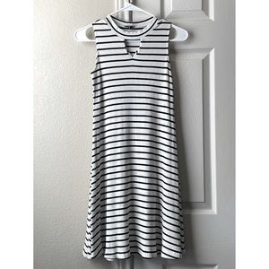 Zunie NWOT Striped Sun Dress - White / Black